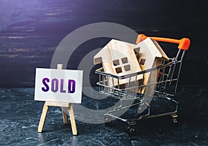 Shopping for real estate and houses. Successful closing the purchase deal. Already sold. Realtor Services. Legal advice,