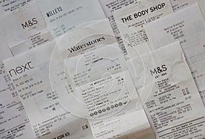 Shopping Receipts for Retailers in England