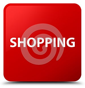 Shopping red square button