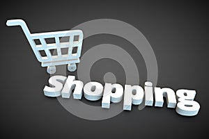 Shopping render sign symbol graphix illustration