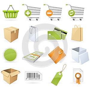 Shopping and retail icons