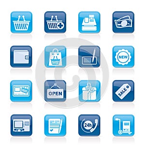 Shopping and retail icons