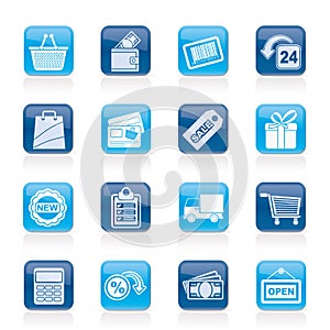 Shopping and retail icons