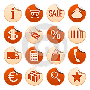 Shopping stickers