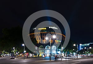 The shopping street Kurfuerstendamm in night illumination