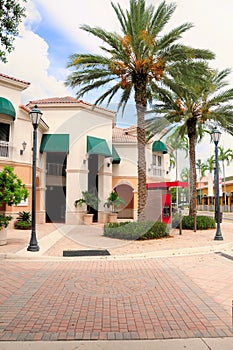 Shopping street retail stores & businesses, FL