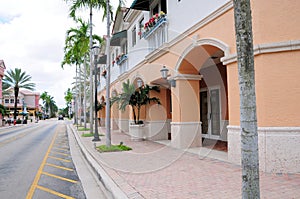 Shopping street retail stores & businesses, FL