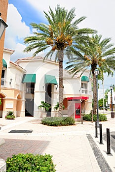 Shopping street retail stores & businesses, FL