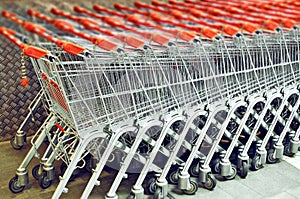 Shopping supermarket trolley