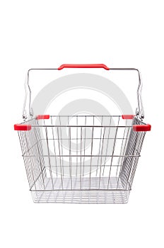 Shopping supermarket trolley isolated