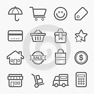 Shopping symbol line icon