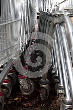 Shopping trolley wheels