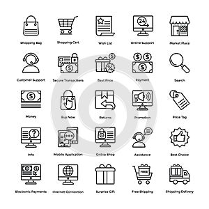 Shopping Vector Icons Set 1
