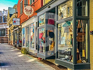 Shopping on Wall Street in Asheville, North Carolina