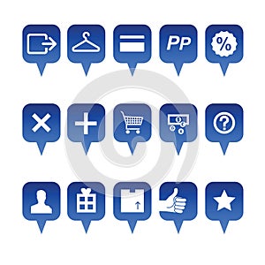 Shopping web icons