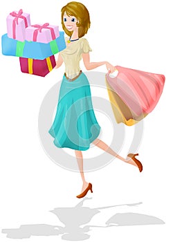 Shopping woman