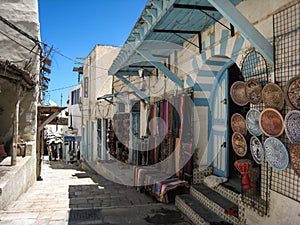 Shops in the medina. Sousse. Tunisia