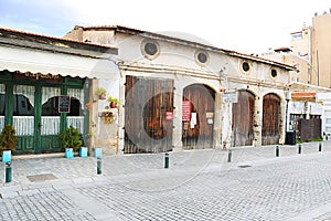 Shops on Pavlou Valsamaki street, a touristic street leading to The Church of Saint Lazarus, Larnaca, Cyprus