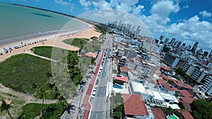 Shore Avenue At Joao Pessoa In Paraiba Brazil.