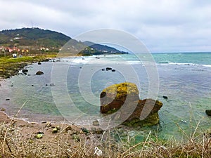 The shore in Cape Jason area in PerÅŸembe County, Ordu Province