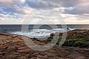 The shore of Cape Leeuwin in Western Australia