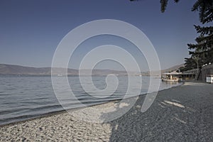 The shore of the high lake of Sevan
