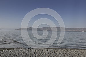 The shore of the high lake of Sevan