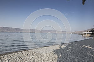 The shore of the high lake of Sevan