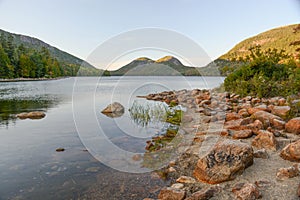 On the Shore at Jordan Pond