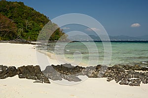 The shore of Kahung beach. Coral island. Phuket province. Thailand