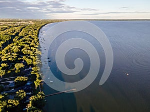 Shore of Lake Winnebago in Wisconsin