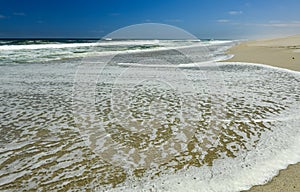 Shore line of the Atlantic Ocean