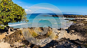 The Shore of Manini'owali Beach and Kua Bay