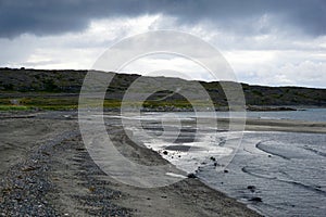 The shore of the northern bay in summer.