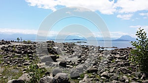 Shore of Ranco Lake, in Chile