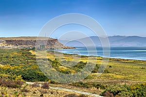 Shore of Sevan lake, Armenia
