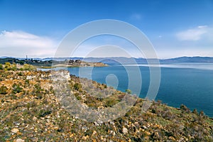 Shore of Sevan lake, Armenia