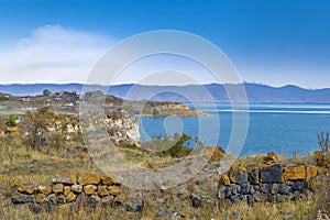 Shore of Sevan lake, Armenia
