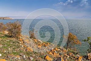 Shore of Sevan lake, Armenia