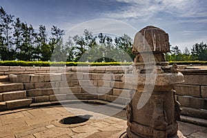 Shore temple built by Pallavas is UNESCO`s World Heritage Site located at Mamallapuram or Mahabalipuram in Tamil Nadu