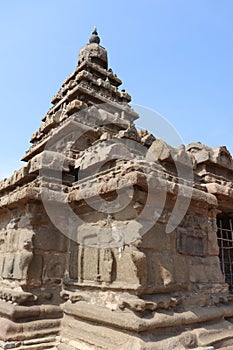 Shore Temple at Mahabalipuram in Tamil Nadu, Indian architecture