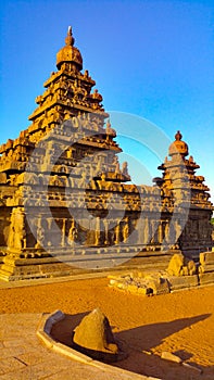 Shore temple in Mahabhalipuram