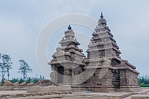 Shore temple in Mamallapuram, Tamil Nadu. India