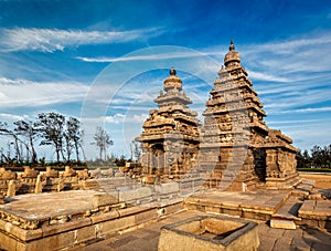 Shore temple - World heritage site in Mahabalipuram, Tamil Nad