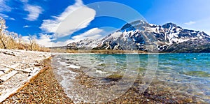 Shore of Waterton Lake, National Park