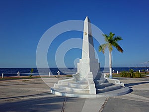 The shorefront promenade of Campeche in Mexico photo