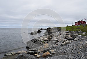 Shoreline at Caplin Cove near Hant`s Harbour