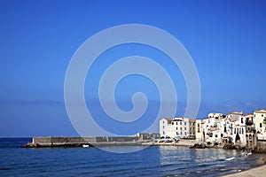 Shoreline at Cefalu Beach, Italy