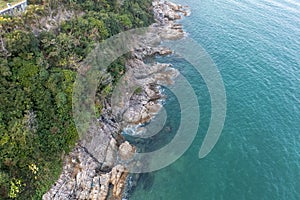 shoreline with crashing waves, Windward Shoreline, hk 16 Jan 2022