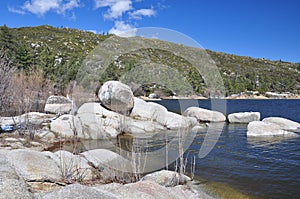 Shoreline of Hemet Lake photo